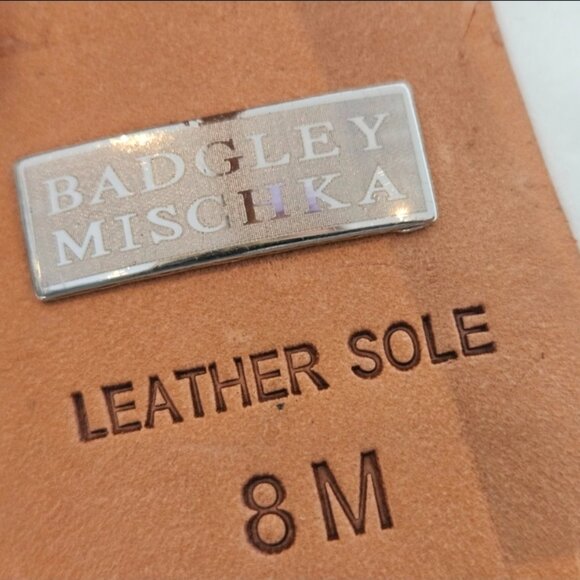 Badgley Mischka Crystal Satin Heels | Size 8 | Formal Bridal - Picture 6 of 6